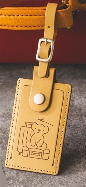 ベア・ドゥ本革ラゲージタグ(ベージュ)