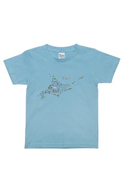 AIRDOオリジナル　北海道がいっぱいTシャツ(ブルーMサイズ)