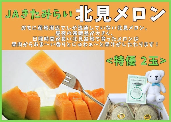 JAきたみらい　北見メロン（特優2玉）